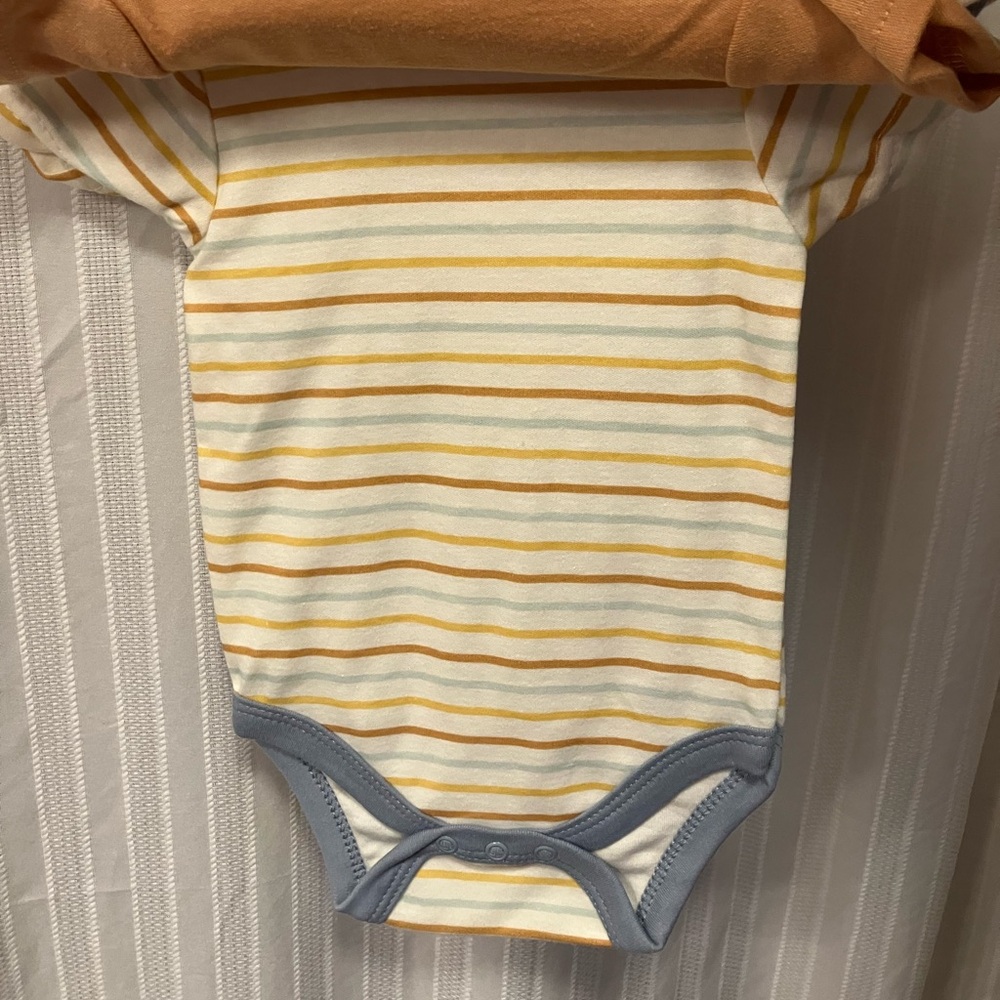 Chick Pea Baby Bodysuits 5 pack animals and friends 3-6 month bundle lot - Picture 5 of 8